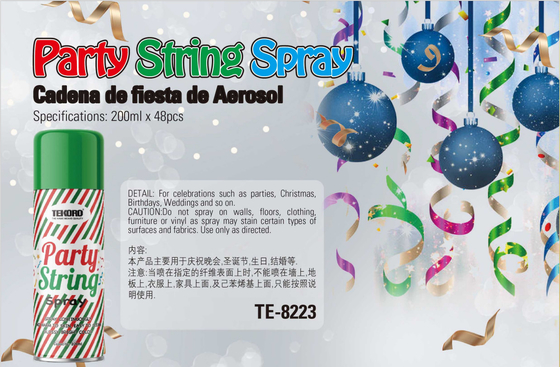 200 ml Silly String Spray Party Streamer Foam Spray Voor Kerstboom
