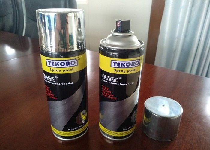 Graad 1 Kleefvermogen Chroom Aerosol Spray Paint High Gloss voor metaalhout en kunststof